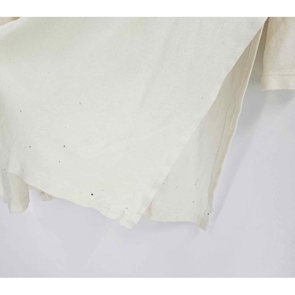 Vintage Pehles 3/4 Sleeve White Sequin Designed Cardigan Open Front w/Splits XL - Picture 4 of 6